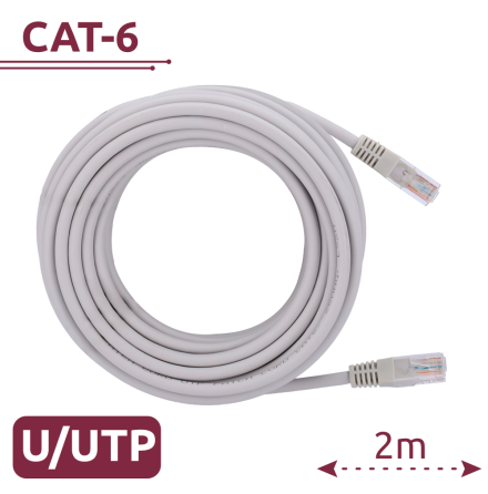 Patchkabel Cat6 2 M UTP6-H-2W