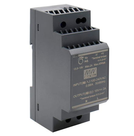 Likriktare HDR-30-24 24VDC 1,5Ah